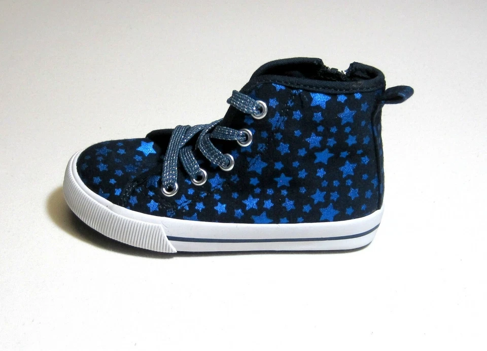 NUEVO CON ETIQUETAS, Zapatillas altas Jean azul marino, Circo para niñas pequeñas Foto 4 de 4