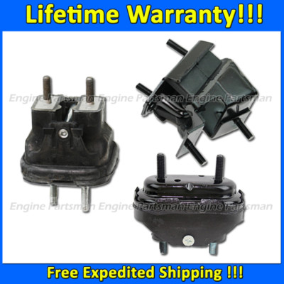 K1074 Front+Rear Motor&Trans Mount Set 3PCS Fits Oldsmobile Intrigue 1999-2002