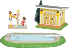 Dept 56 POOL FANTASY SET OF 3 Christmas Vacation National Lampoons 6005457 NEW