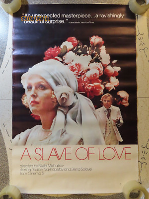 Vintage Rare 1976 A Slave of Love - Nikita Mikhalkov Color Movie Poster