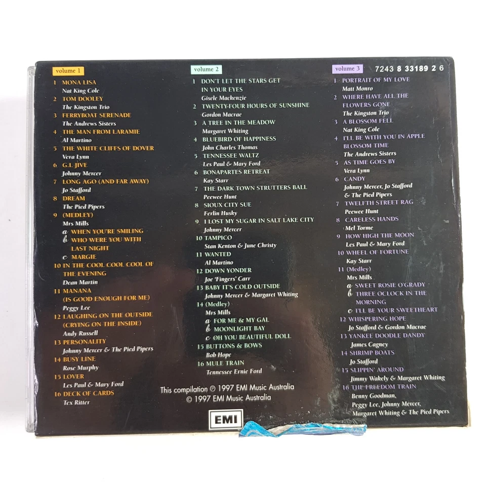 Hits Of Days Gone By Nat King Cole Dean Martin Peggy Lee Andrew Sis Box Set CD - Изображение 3 из 4