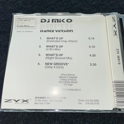 DJ MIKO • What's Up ~ Dance Versions ~ 4 Tracks | eBay