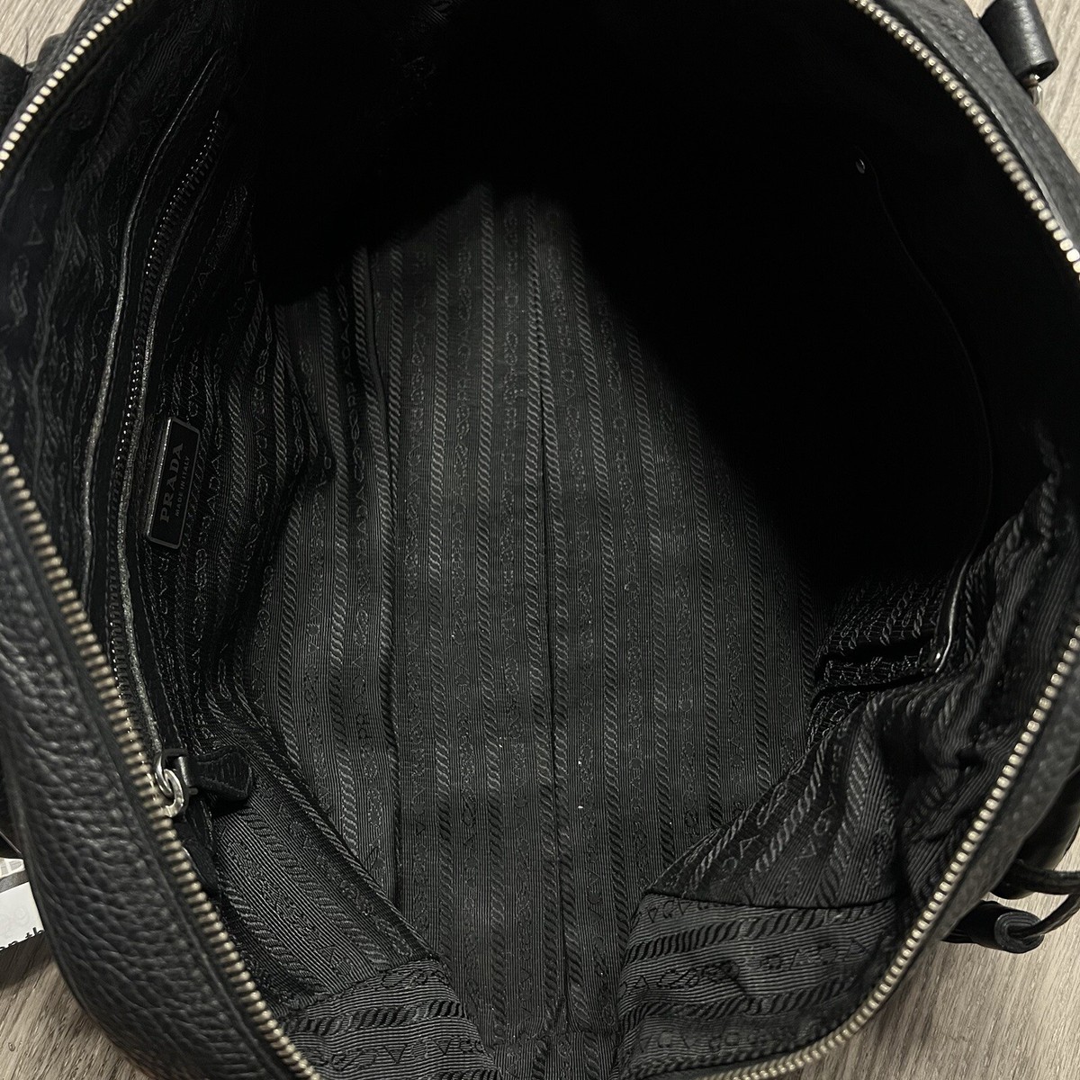 Prada Leather Tassel Bowling Bag | eBay