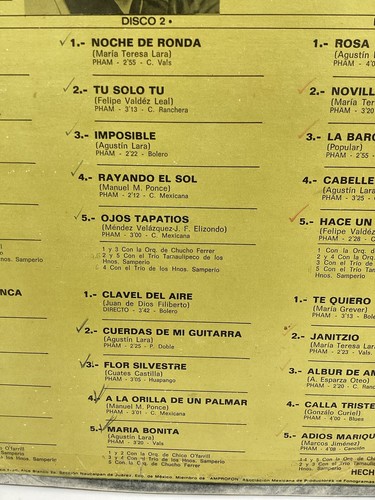 ALEJANDRO ALGARA (76’ ORFEON MEXICO 3x VINYL LP) Nm- - Picture 5 of 19