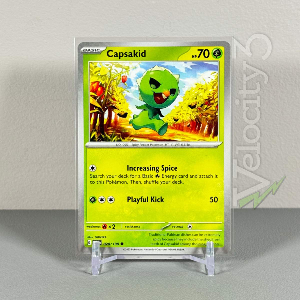 Pokemon TCG Card: CAPSAKID 28/198 | Common | Scarlet & Violet | NM/Mint