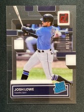 2022 Chronicles Clearly Donruss Josh Lowe Red 100/100 Rated Rookie RC #65 Rays