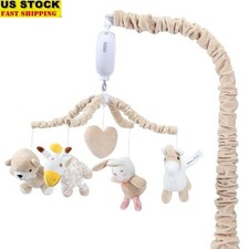 Calming Crib Mobile W/ Plush Animal Toys Lullabies  Easy Assembly Babies New