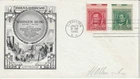 January 29 1940 Combo of 2 values FDC First Day Tarrytown New York