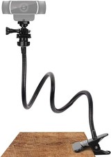 25 Inch Webcam Stand - Flexible Desk Mount Clamp Gooseneck Stand Compatible with