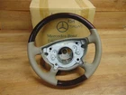 Steering Wheel, Leather Wood Genuine Mercedes W211/W463 A2114600303 Color: 8J09