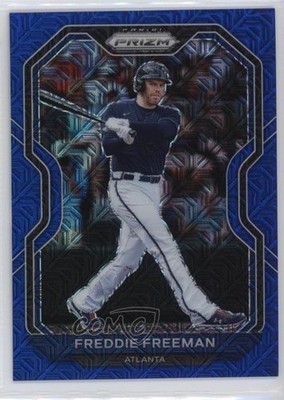 2021 Panini Prizm Tier II Blue Mojo Prizm 130/199 Freddie Freeman #112 04br
