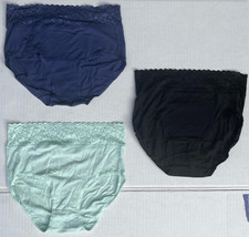 3 PACK of Hanes Lace Waistband Briefs Size 5/S SEE PICTURE 