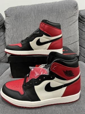 Air Jordan 1 High OG Bred Toe Size 8.5 Brand New In Box 555088-610