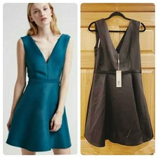 Halston Satin Cocktail Dress