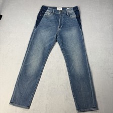 FRAME Le Original Jeans Womens Size 27 Blue Denim Stretch High Rise Button Fly.