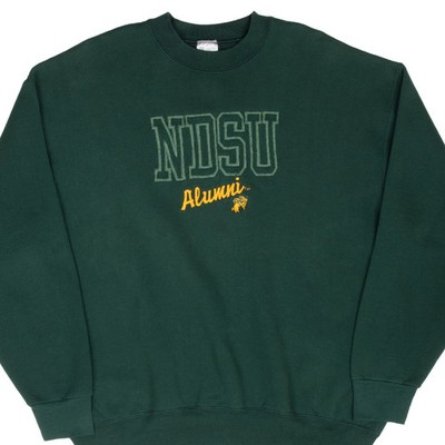 VINTAGE SOUTH DAKOTA STATE SDSU EMBROIDERED SWEATSHIRT 1990S 2XL MADE IN USA