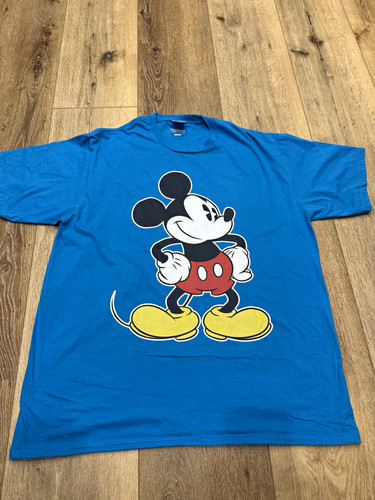 Disney Mickey Mouse Port & Company - Blue Graphic Short Sleeve T-Shirt Men’s XL