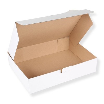 Karton 350 x 250 x 80 mm Faltkarton mit Seitenverschluss DHL Kleinpaket weiß