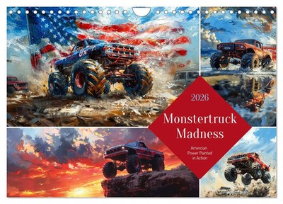 Kerstin Waurick | Monstertruck Madness (Wall Calendar 2026 DIN A4 landscape),...