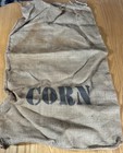 Vintage Burlap Sack Corn Agriculture Rustic Farm Decor Large Original