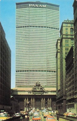 Postcard Vintage(1) OH,Dayton PAN AM Building,NY/NY Now Met Life Bldg. Post(154)