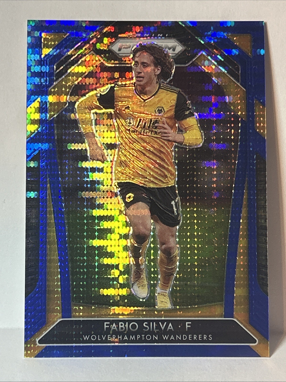 2020 Panini Prizm Premier League Breakaway Blue /195 Fabio Silva #141 Rookie RC