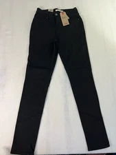 Levi's 721 High Rise Soft Black Skinny Jeans 8 Medium W29 L30 NWT Slim Hip Thigh