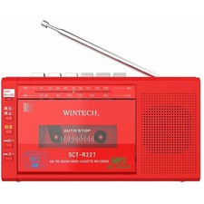 WINTECH Mono radio cassette player SCT-R227RZ MicroSD USB TI