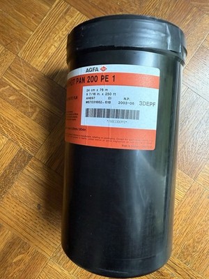 Agfa Aviphot Pan 200 PE-1 , 9.5'' X250 Feet , 2003 Expired, Tested, No Import Tax