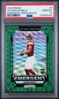 Jayden Daniels 2024 Panini Prizm Emergent #2 Rookie Green Wave PSA 10
