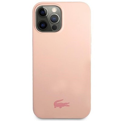 Lacoste iPhone 13 Pro Max Hülle Case Cover Silicone Microfiber Crocodile