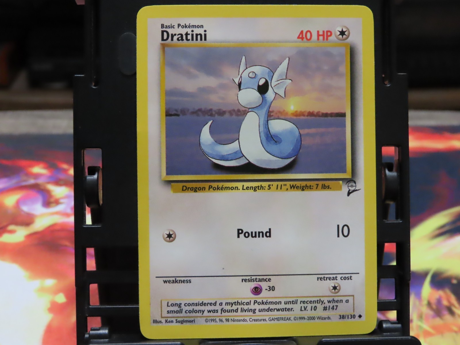 Dratini 038/130 Base Set 2 RegularDratini 38/130 Base Set 2 MP Pokemon Card WOTC