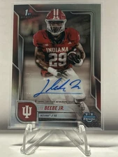 Lee Beebe Jr. 2025 Bowman Chrome University Refractor Auto /299 Indiana