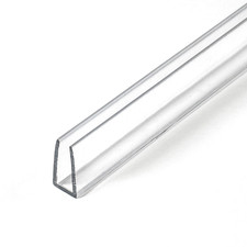 Outwater Plastics P2743 1/4 Clear Butyrate U-Channel Clear Plastic