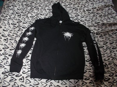 DARKTHRONE HOODED ZIPPED SWEATSHIRT UNDER A FUNERAL MOON RARE!