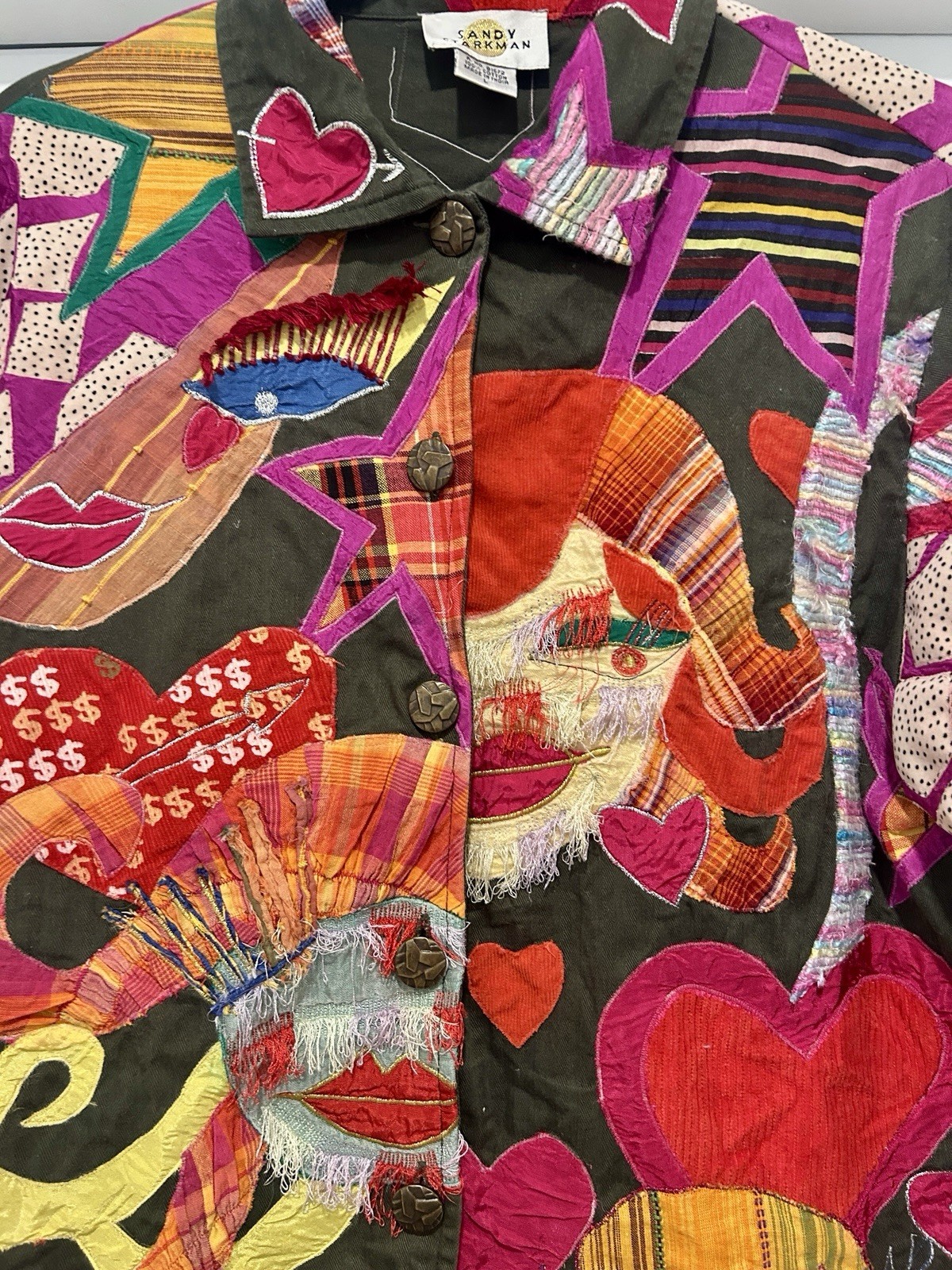 Sandy Starkman Embroidered Patchwork Jacket in Mu… - image 2