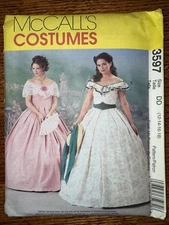 McCall's 3597 Southern Belle Gown ©2002 size 12-18 UC FF