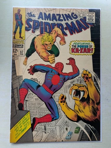 Amazing Spider-Man #57 FN (5.0) Kazar App John Romita Sr Cover Marvel 1968