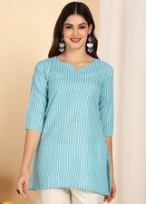 Indian Bollywood Top Tunic Kurta Set Women's Office Wear Straight Kurti Set