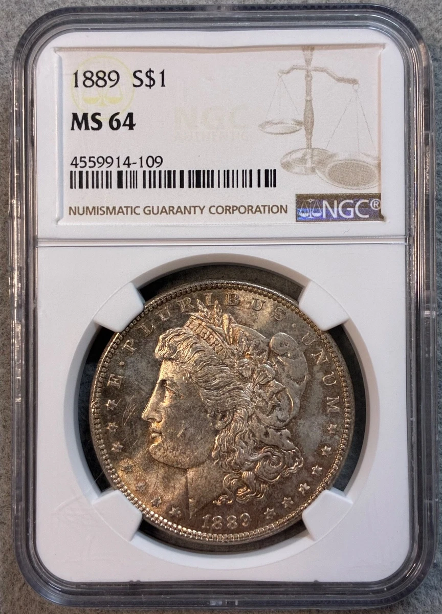 MS 64 Graded 1889 Year Morgan US Dollars (1878-1921) for sale | eBay