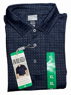 Greg Norman Polo Shirt Mens XL Navy Blue New ML75 Stretch Moisture Wicking Golf