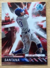Paulino Santana Plasma Power 2024 Bowman Chrome #PP-20 Rangers Prospect