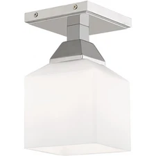 Livex Lighting 10280-05 Aragon Semi-Flush Mount Polished Chrome