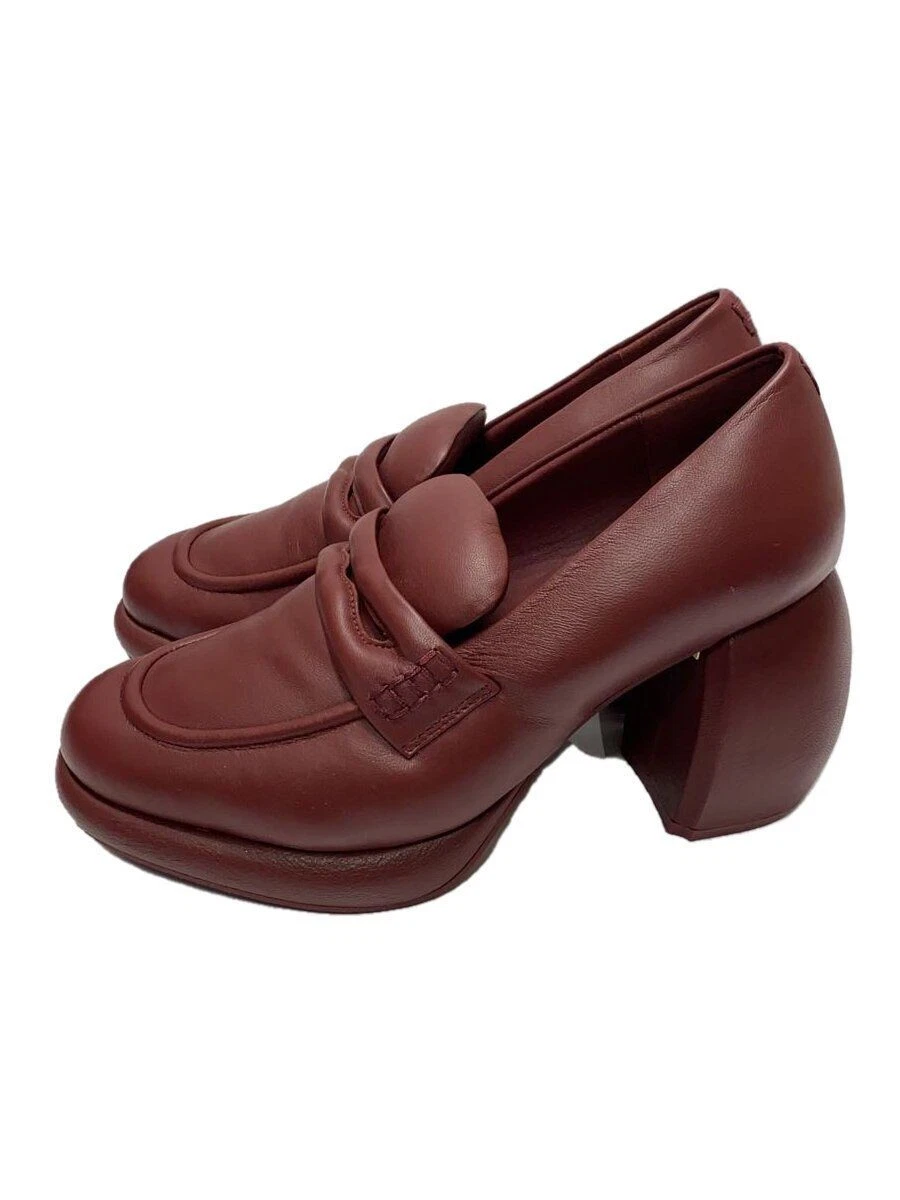Mocassini Clarks CUR MOCASSINI 38 in pelle bordeaux usati