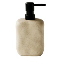 Stone Textured Vintage Ceramic Press Soap Dispenser Bathroom Kitchen 440ml