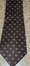 Vintage Christian Dior All Silk Italian Necktie Made in USA Brown Accents