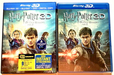 HARRY POTTER: and the Deathly Hallows Part 2 ~ 3D COMBO ~BEST BUY EXCLUSIVE~New