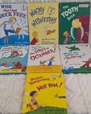 Dr Seuss Theo LeSieg Beginner Books Lot 7 Wacky Wednesday Tooth Book