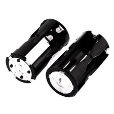 2Pack Round Battery Holder Container Case for 4xAAA Batteries