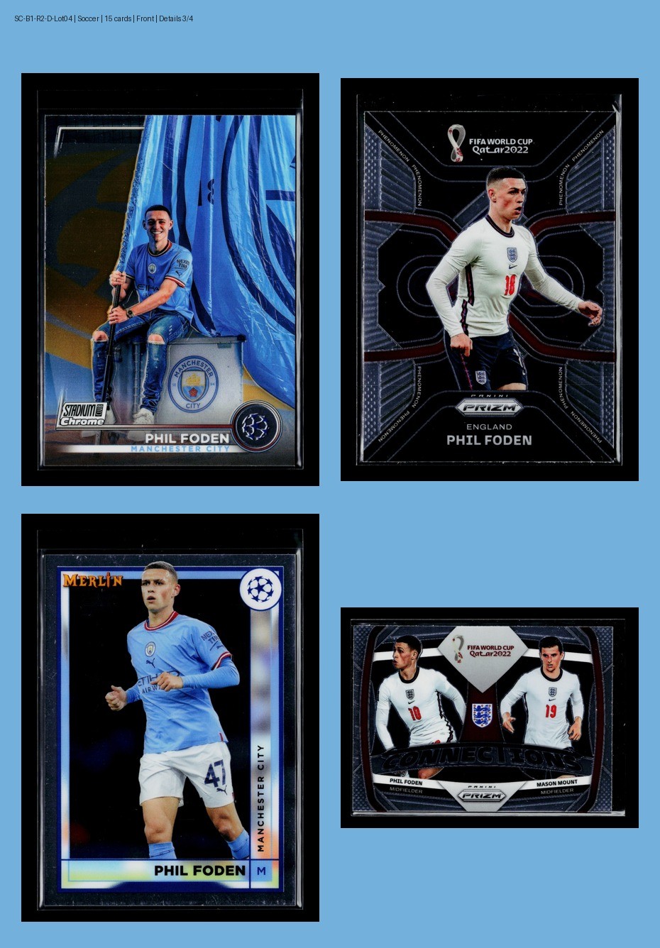 ⚽ Phil Foden ROOKIE Soccer Lot (15) Manchester City No Dups Parallel NM England view 7
